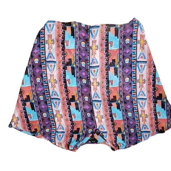 NICOLE by Nicole Miller Womens Multi Geometric Pull-On Shorts Size 8 - Picture 5 of 7